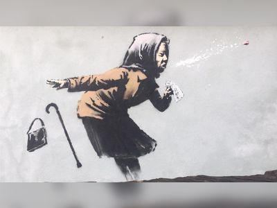 Bristol Banksy: Sneezing woman artwork to be auctioned
