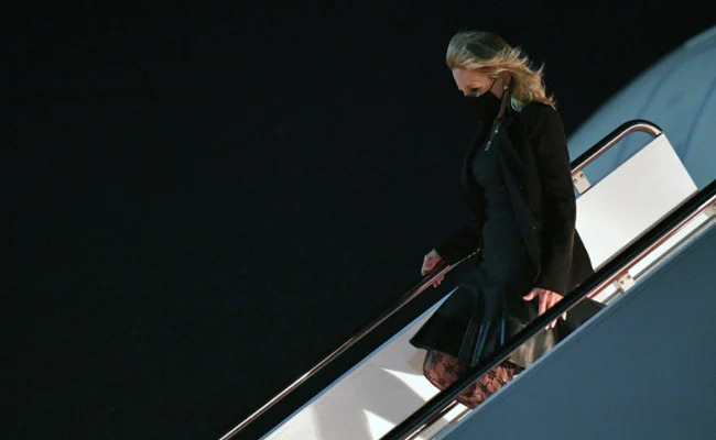 "April Fool's": Jill Biden Pranks Staff, Disguised As Flight Attendant