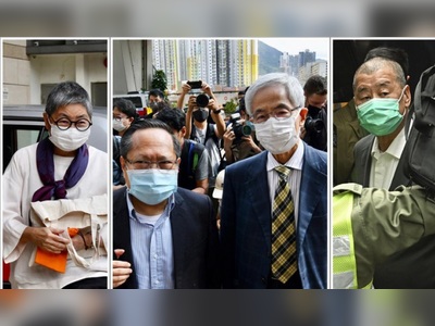 Seven prominent activists, including Martin Lee and Jimmy Lai convicted for unlawful protest