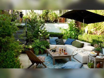 Garden designer James DeSantis reveals how to make a city garden feel bigger with plants and furniture