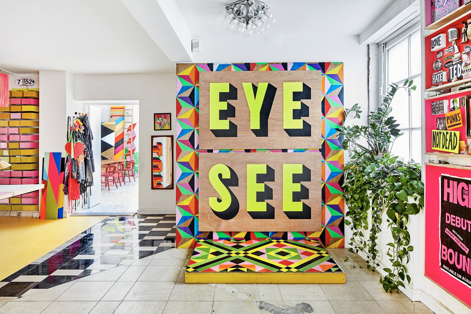 The Wildly Colorful Home of Designer Morag Myerscough in London