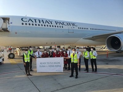 Cathay Pacific extends Dubai-Hong Kong flights