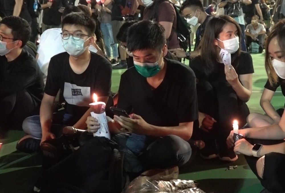 Joshua Wong among four who plead guilty for June 4 park vigil