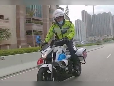 Hong Kong police officer probed after cyclist-mimicking video goes viral