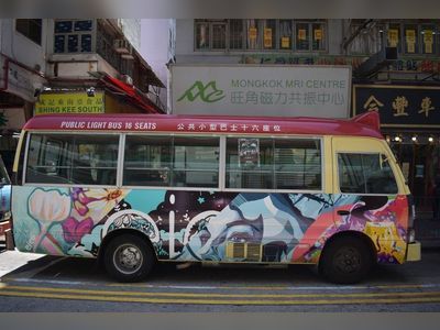 Street artists’ work gets a different canvas: Hong Kong minibuses