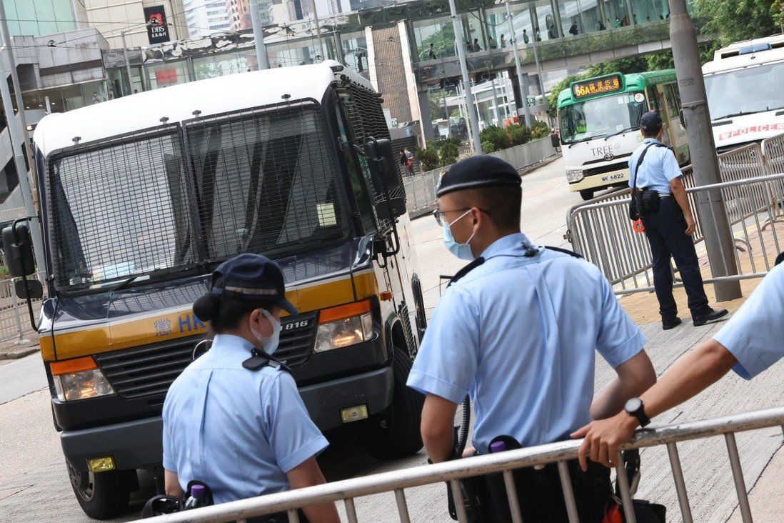 Motorbike ramming of police ‘unintentional’, Hong Kong security law trial hears