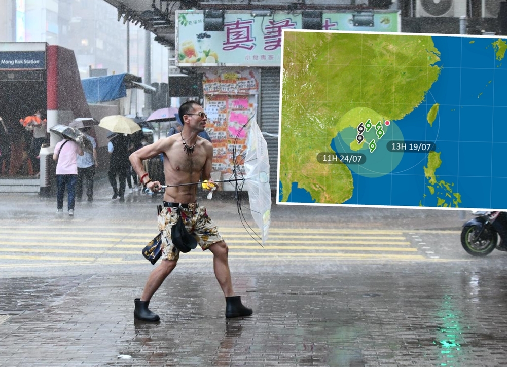 HK issues typhoon signal No. 3