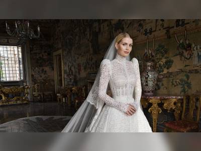 Lady Kitty Spencer Weds in Rome Wearing Multiple Dolce & Gabbana Alta Moda Gowns