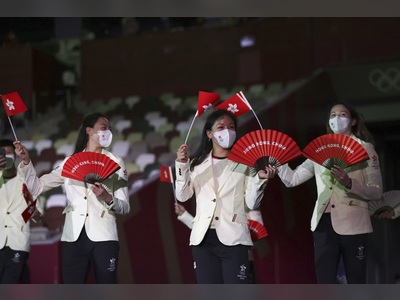 Hong Kong athletes parade into Tokyo Olympics