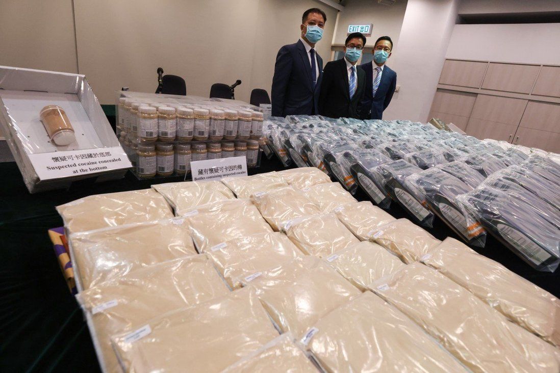 Hong Kong customs seizes HK$230 million worth of drugs hidden in food shipments