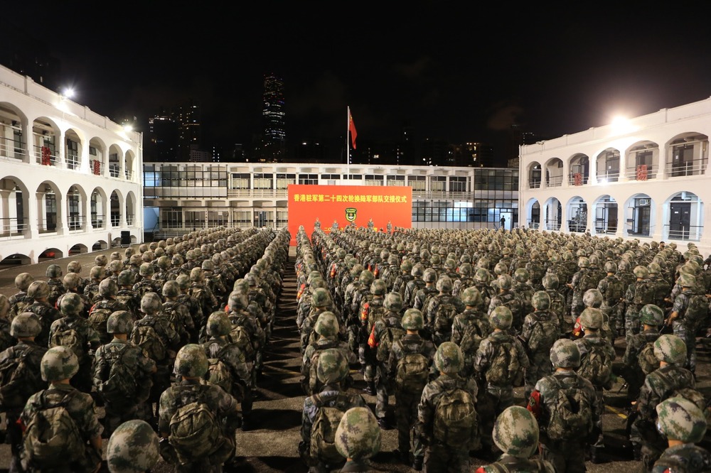 PLA garrison completes troop rotation
