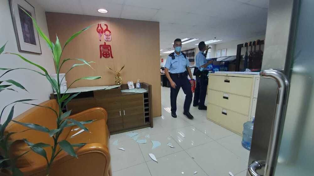 Six thugs wreak havoc at construction company in Tai Kok ...