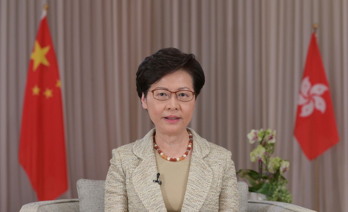 HK’s Carrie Lam backs adoption of sanctions law