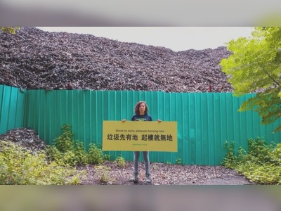 Huge rubbish hills emerge in Yuen Long