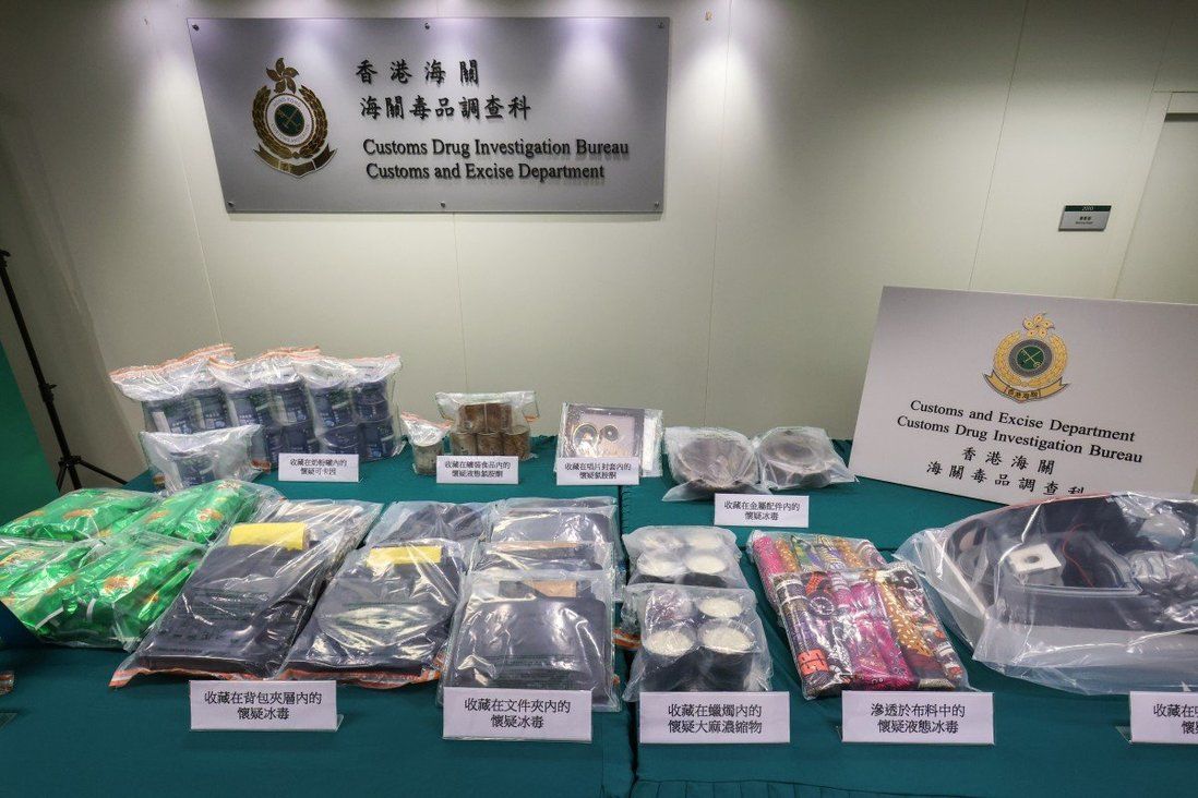 Customs seizes HK$55 million of drugs hidden in 40 airmail parcels