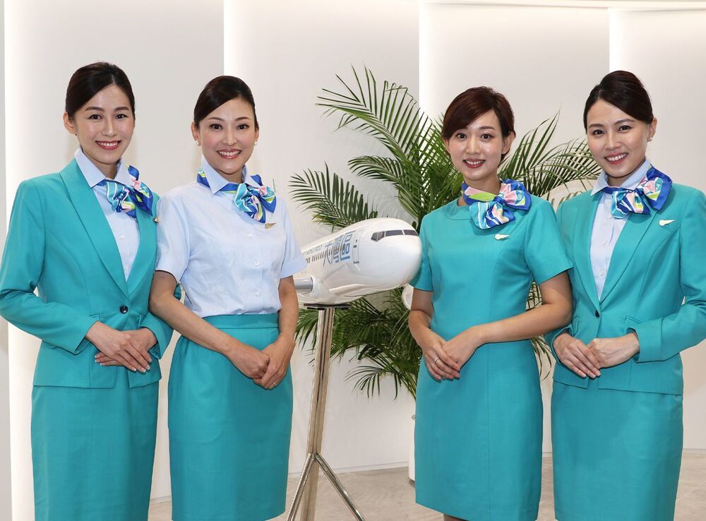 Greater Bay Airlines reveals flight attendants' uniform