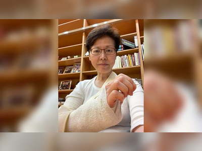 Carrie Lam thanks for caring messages following her fall