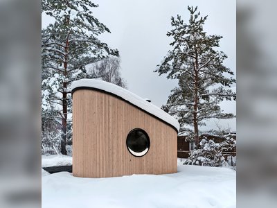 A Modern Tiny House Reinvents the Finnish Barbecue Hut