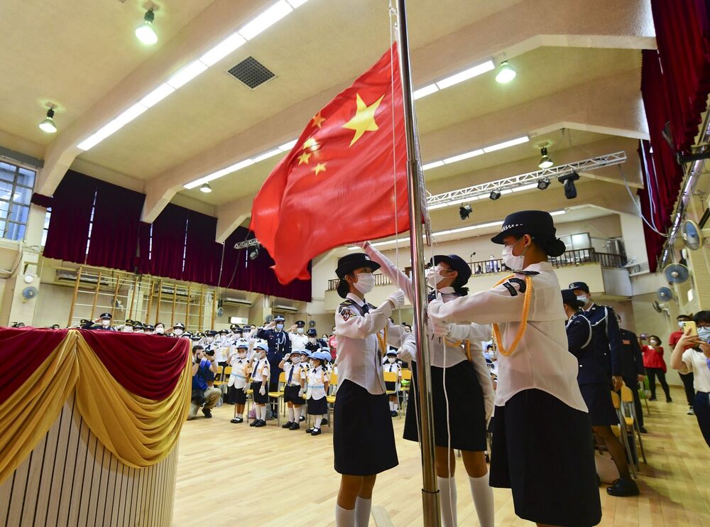 Hong Kong schools must display the national flag on school days
