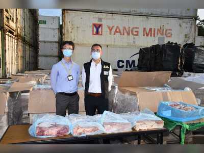 Police seize HK$1 billion frozen meat in unlicensed warehouse