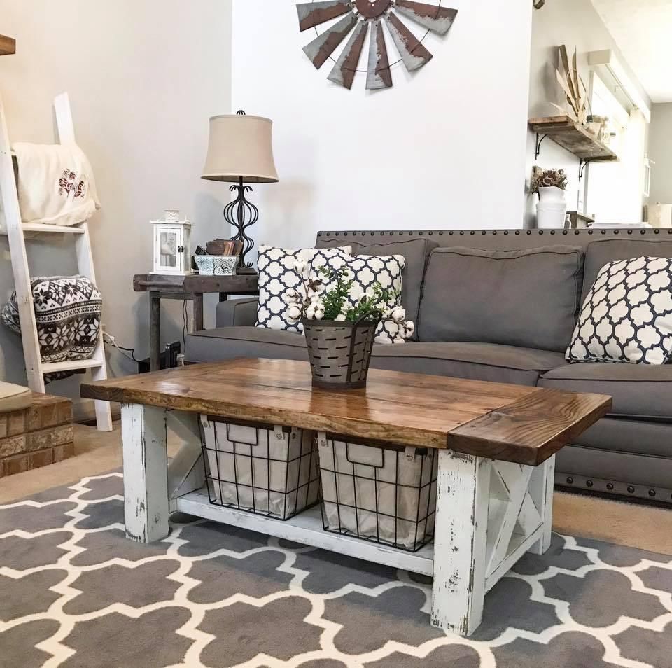 20 DIY Farmhouse Coffee Tables For Cozy Living Rooms