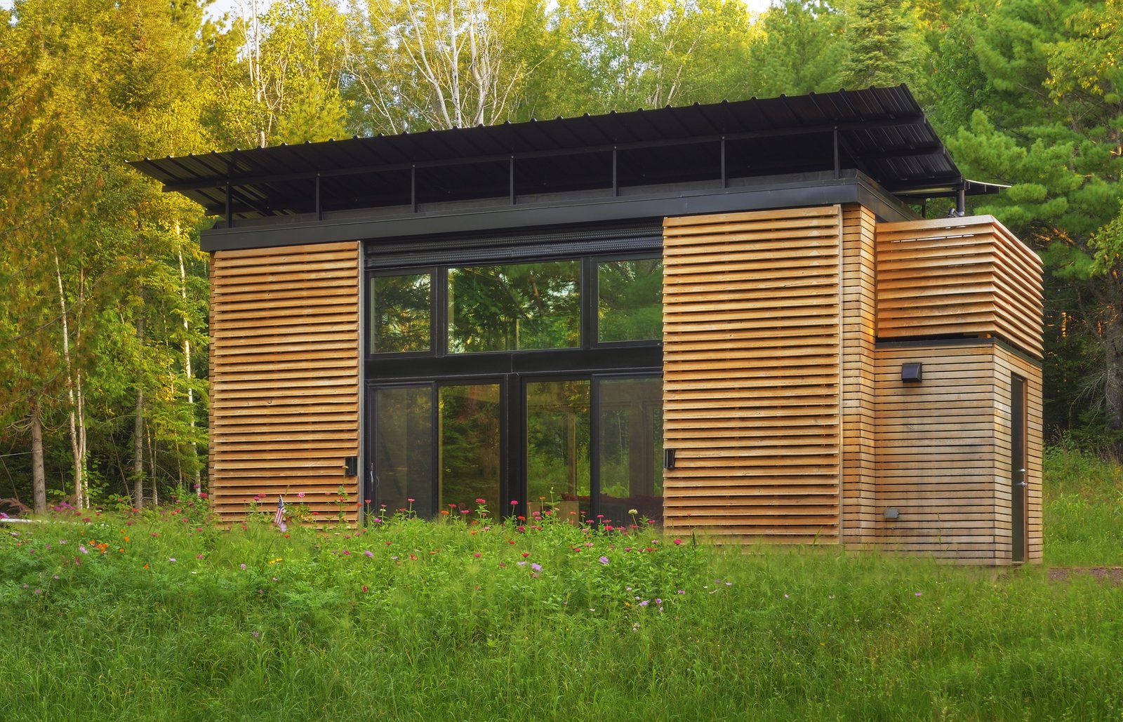 A Small Wisconsin Cabin Filled with Multifunctional Furniture