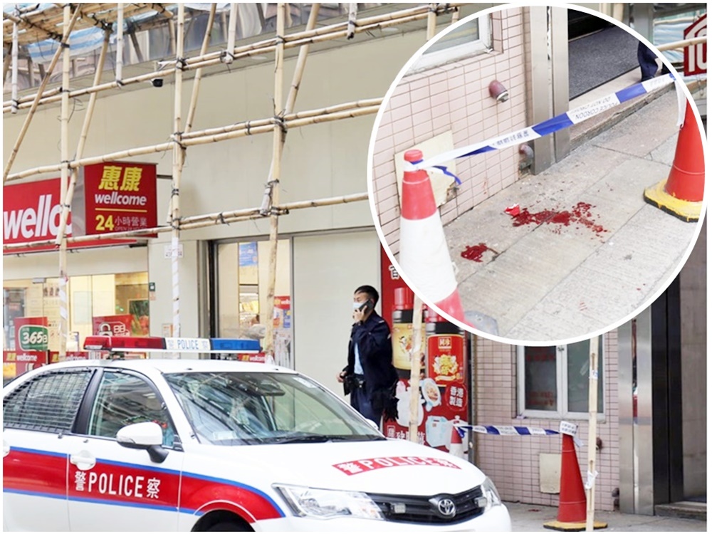 Man stabbed in Mongkok, injured in arms and shoulders