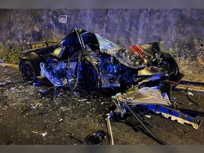 2 dead after Lamborghini and 2 other cars crash in Hong Kong