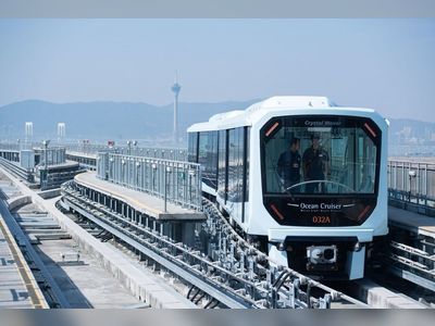 Macau authorities suspend services on MTR Corp’s Taipa line for 180 days