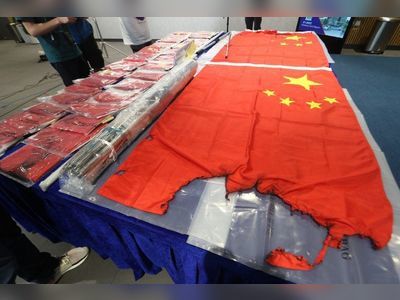 Hong Kong man arrested on suspicion of desecrating Chinese flag