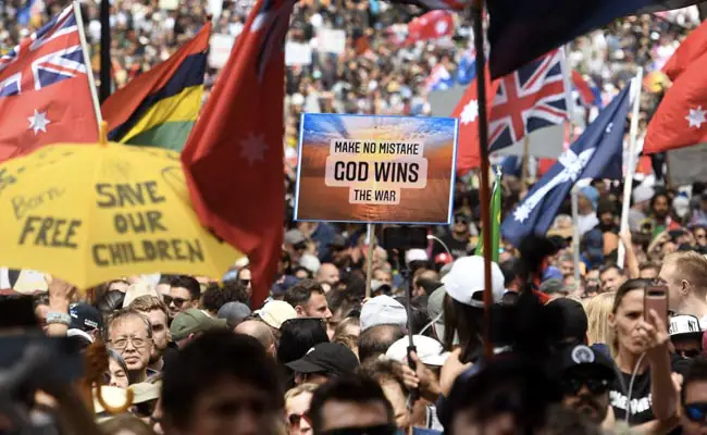 Thousands Protest Against Covid Vaccinations Across Australia