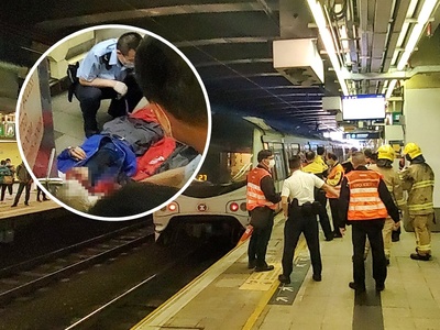 Man dies after jumping onto rail track at Tai Wo station