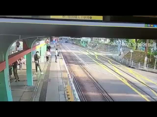 'Weird punter' arrested for shoving woman off light rail platform
