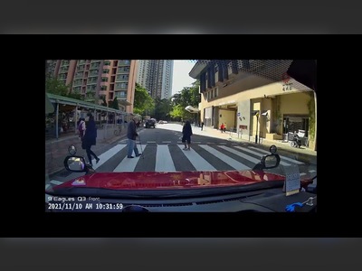 (Video) Tesla driver almost hits elderly pedestrian at zebra crossing