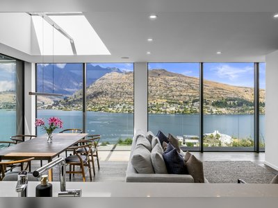 This 3-Story Residence in New  Zealand Offers Lake Vistas and Exquisite Interiors