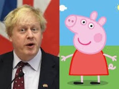 Boris Johnson stumbles through speech to business leaders - praising Peppa Pig and comparing himself to Moses