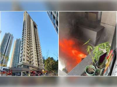 Blaze at Tsuen Wan flat sends siblings to hospital