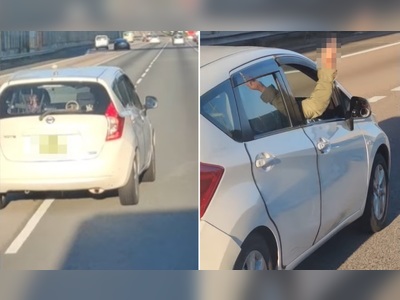 Police arrest finger-flipping driver on Tolo Highway