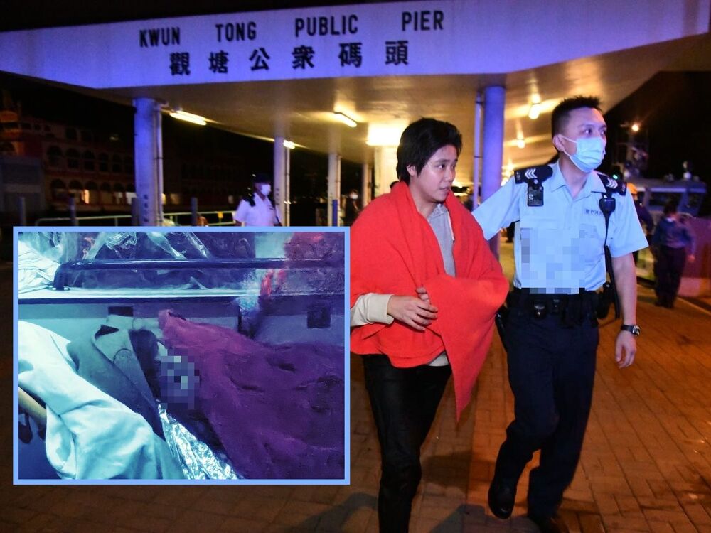 Female lifesaving champion cop jumps into water to save woman in Kwun Tong