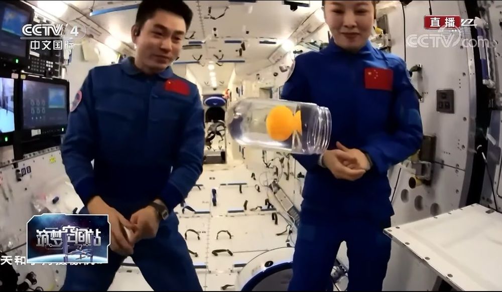 HK students attend ‘class from space’