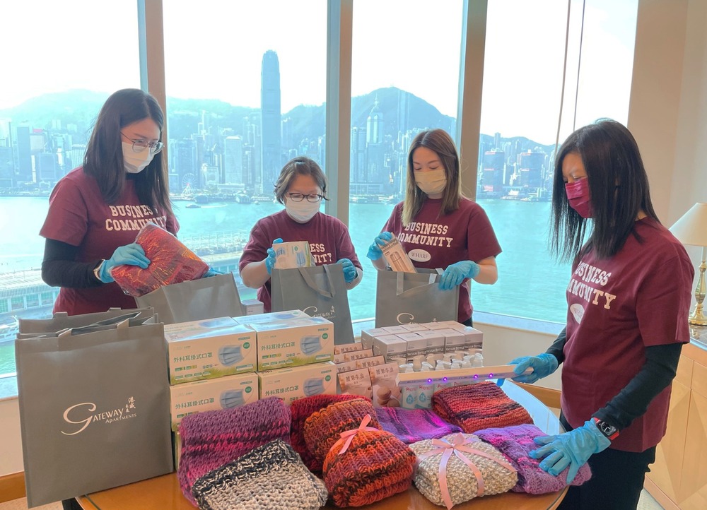 Gateway Apartments spreads love and care to the elderly in ‘Knitting for the Elderly 2021’