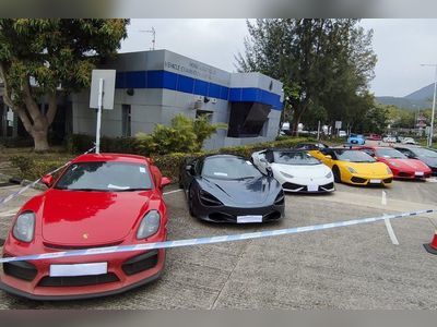 Hong Kong police arrest 10, seize 9 luxury sports cars over illegal racing
