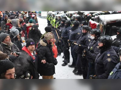 Canada's Show Of Force As Police Clear Anti-Vaccine Protests' Main Hub