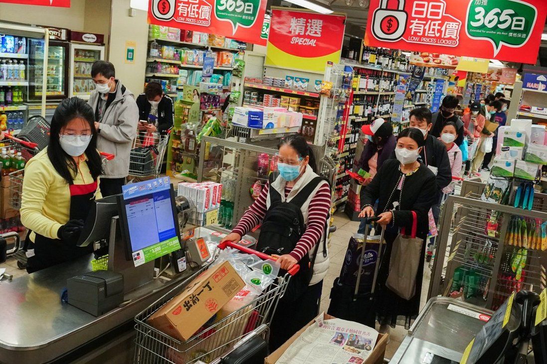 Hong Kong shoppers in panic-buying frenzy over lockdown fears