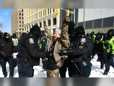 Canadian police arrest 70 protesters from Ottawa trucker convoy