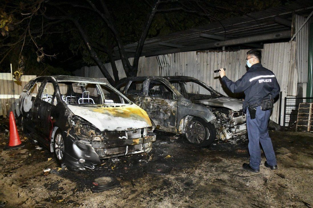 Hong Kong police investigating 2 suspected arson attacks in New Territories