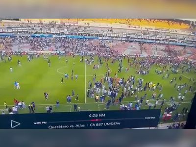 At least 17 dead after a pitched battle between fans from Querétaro and Atlas in the Mexican Soccer League