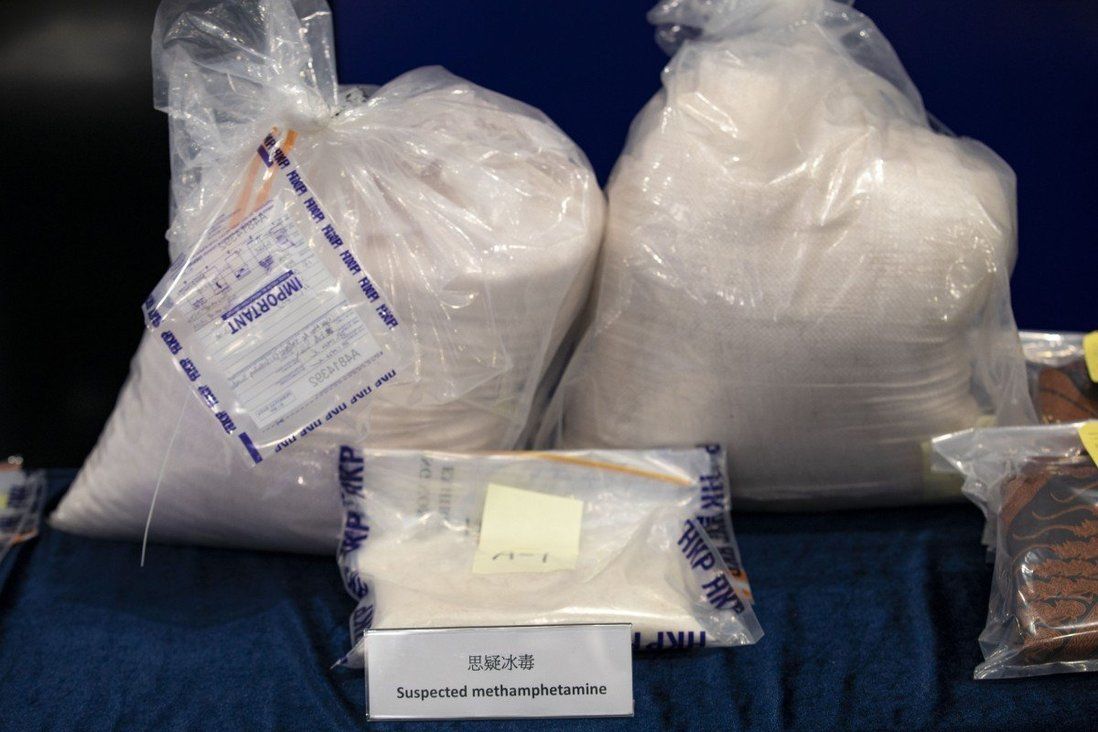 Hong Kong couple arrested over HK$36 million in suspected drugs found in flat