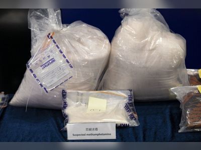 Hong Kong couple arrested over HK$36 million in suspected drugs found in flat