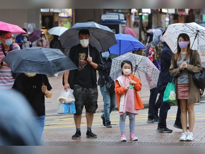 Showers brought on by upper-air disturbance to continue in coming week